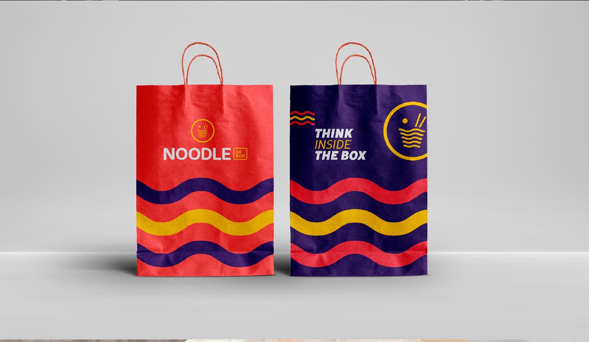 NOODLE餐飲品牌設(shè)計 紙袋包裝設(shè)計