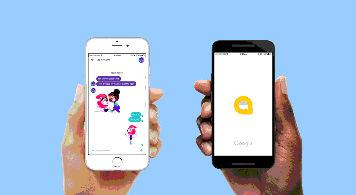 Google插畫創(chuàng)意形象設(shè)計(jì)  手機(jī)圖標(biāo)展示