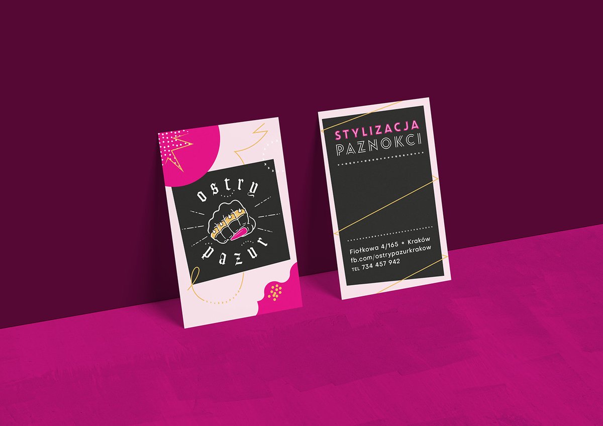 Ostry Pazur美甲中心品牌設(shè)計案例&mdash;&mdash;&ldquo;鋒利的爪子&rdquo;個性化的品牌形象，品牌設(shè)計，品牌設(shè)計案例，美甲品牌設(shè)計，品牌形象設(shè)計，深圳品牌設(shè)計