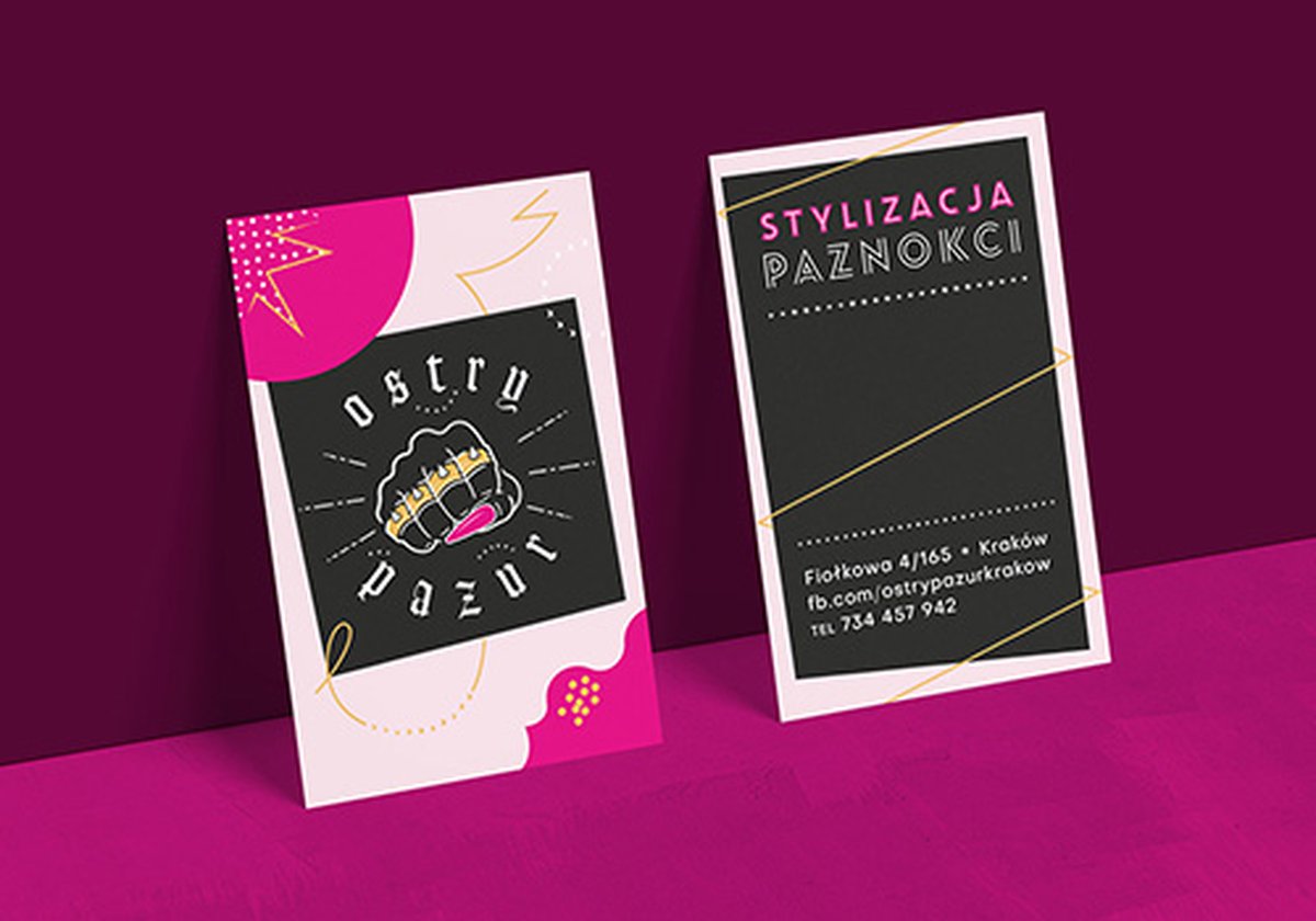 Ostry Pazur美甲中心品牌設(shè)計案例——“鋒利的爪子”個性化的品牌形象