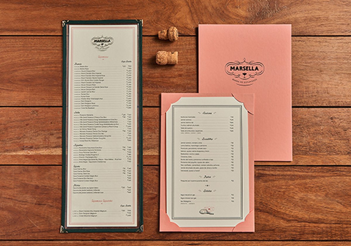 (餐飲）Marsella酒吧品牌設計和品牌標識設計案例