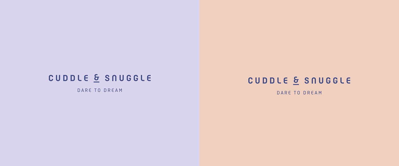 現(xiàn)代奢華Cuddle Snuggle家紡品牌設計和品牌策劃案例，家居品牌設計，家居品牌策劃，深圳品牌設計，左右格局