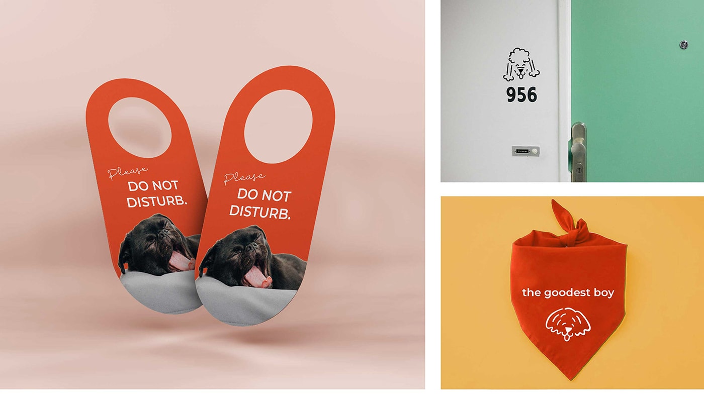 Dog House 創(chuàng)意主題酒店品牌形象設(shè)計(jì)案例，主題酒店品牌設(shè)計(jì)，品牌形象策劃，深圳品牌設(shè)計(jì)，左右格局